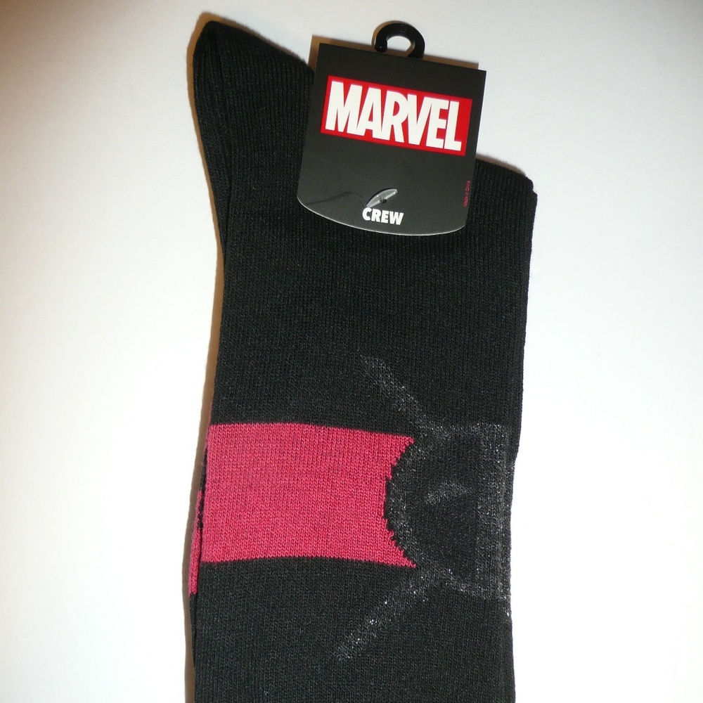 Deadpool Metallic Yarn 2 Pairs Socks Set Pack - Picture 5 of 8